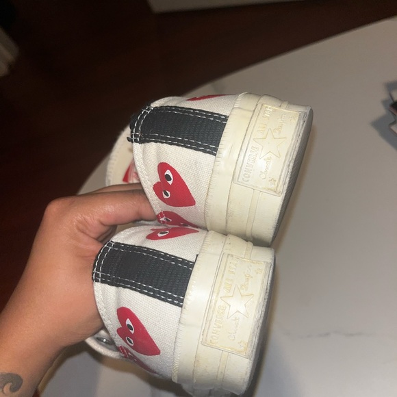 CdG PLAY x Converse Unisex Chuck Taylor All Star Multi Heart Low-Top Sneakers - Picture 6 of 7